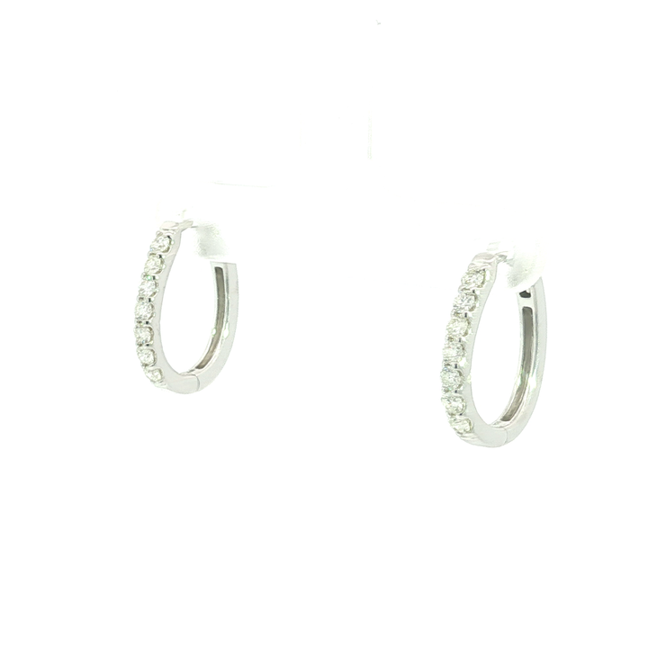 DIAMOND HOOP EARRING
