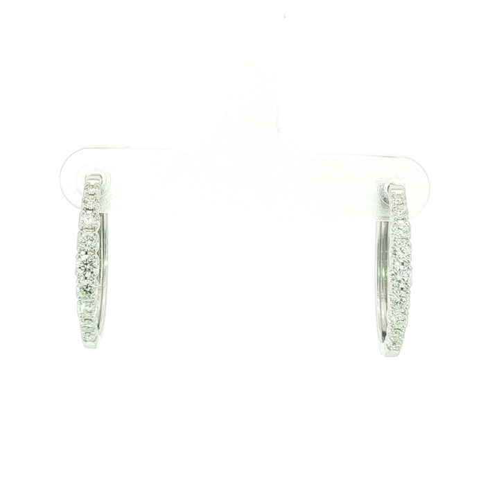 DIAMOND HOOP EARRING