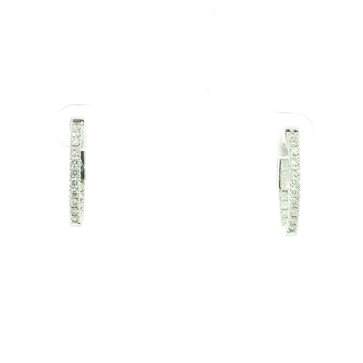 DIAMOND HOOP EARRING
