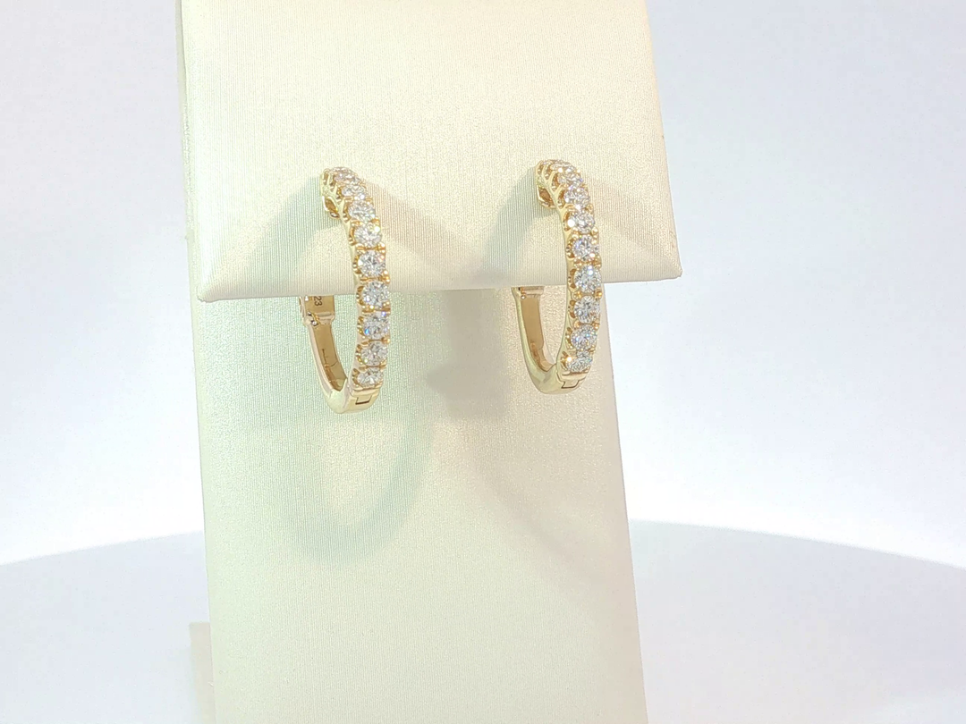 DIAMOND HOOP EARRING