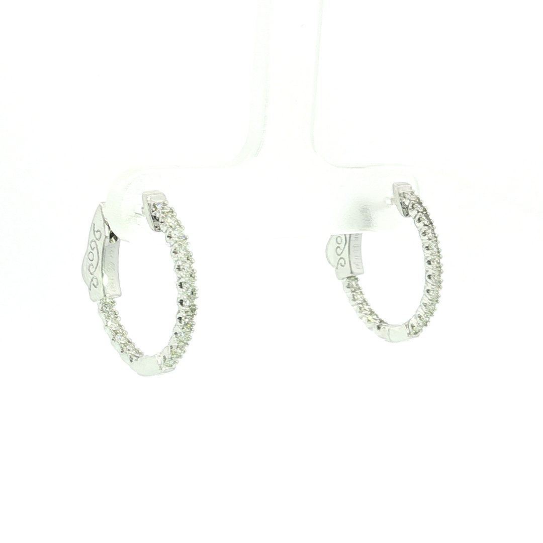 DIAMOND HOOP EARRING