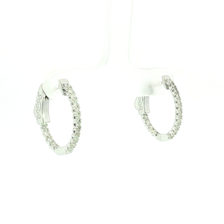 DIAMOND HOOP EARRING