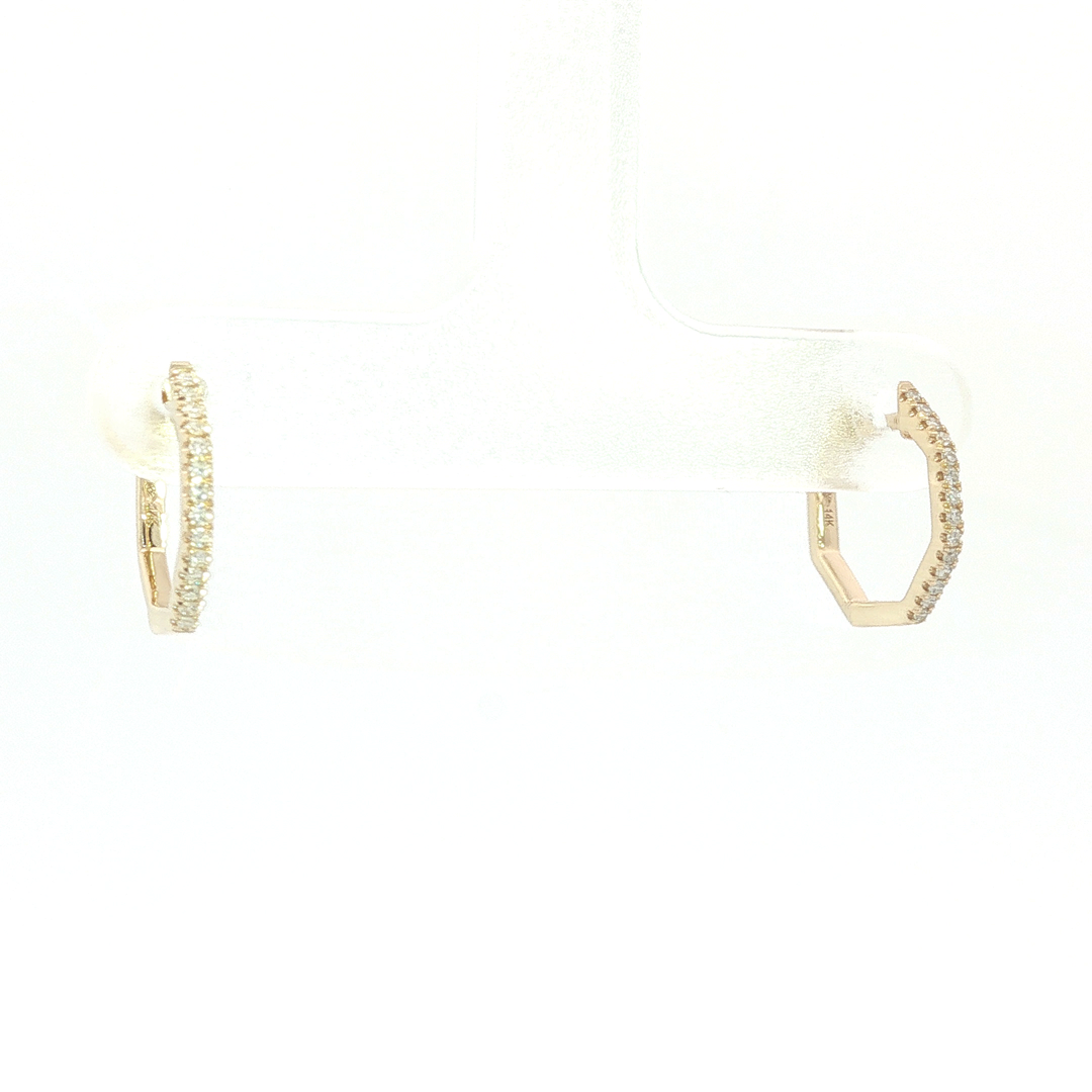 DIAMOND HOOP EARRING