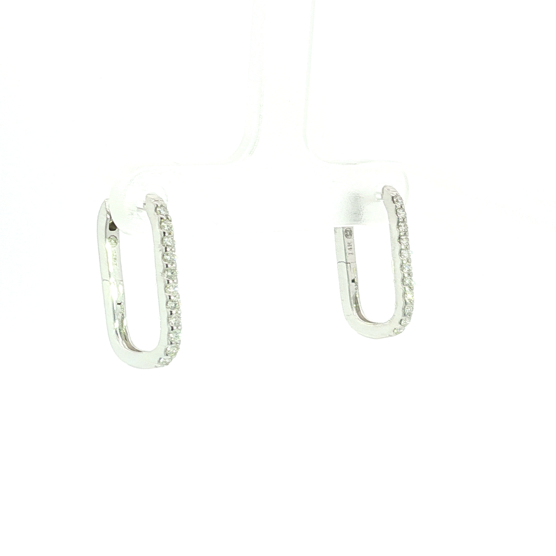 DIAMOND HOOP EARRING