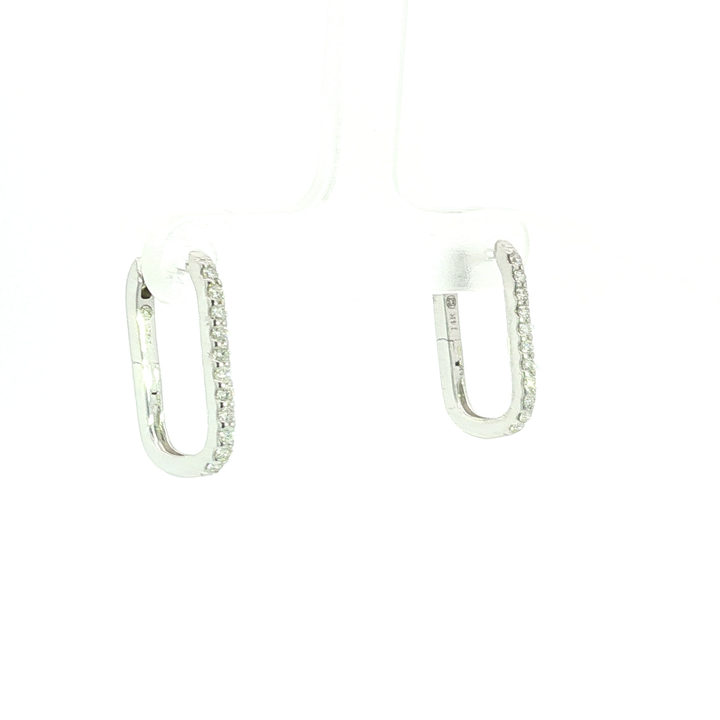 DIAMOND HOOP EARRING