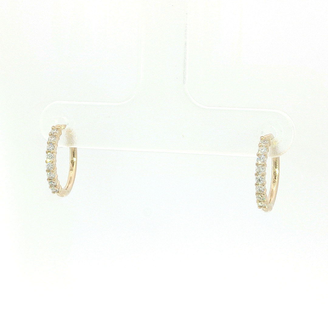 DIAMOND HOOP EARRING