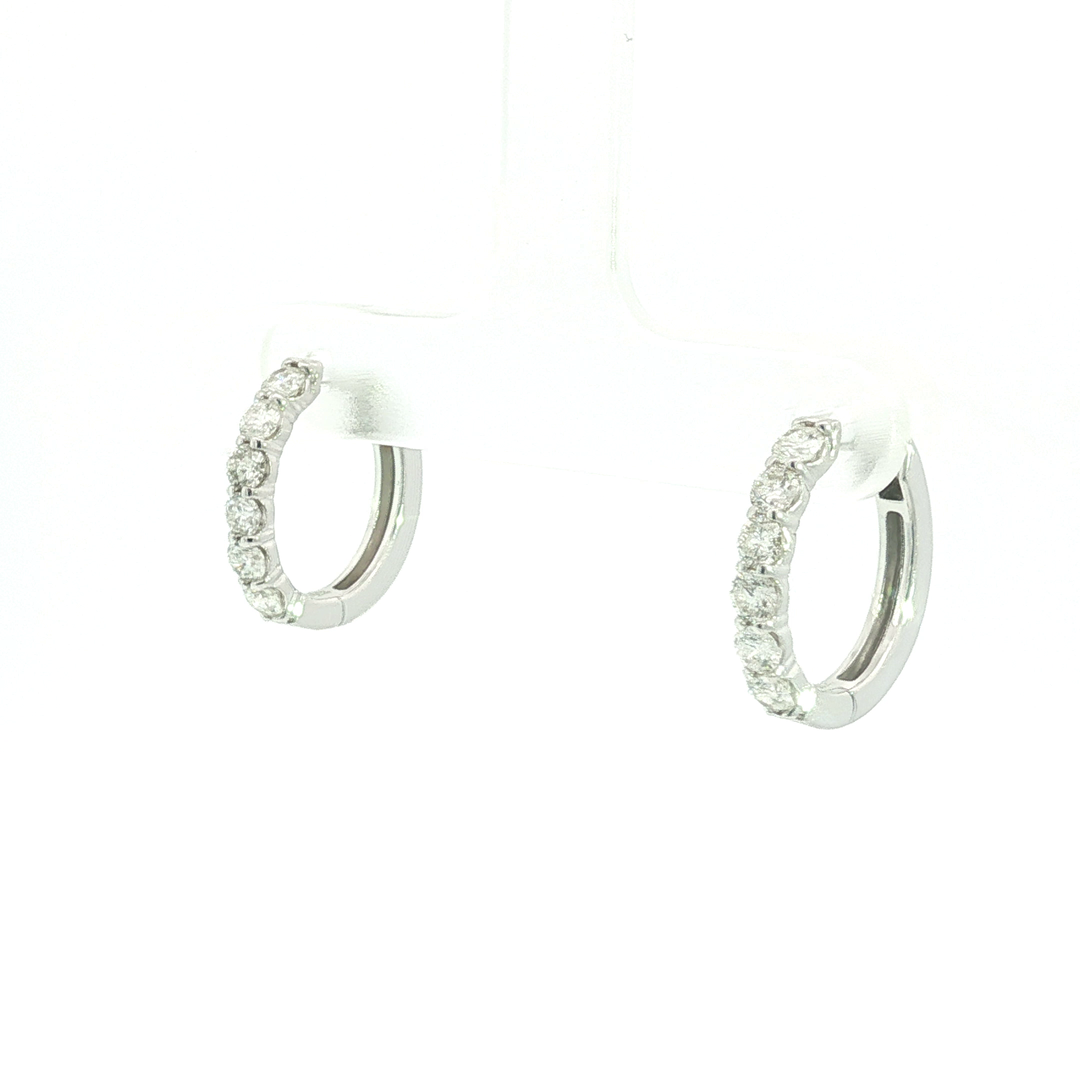 DIAMOND HOOP EARRING