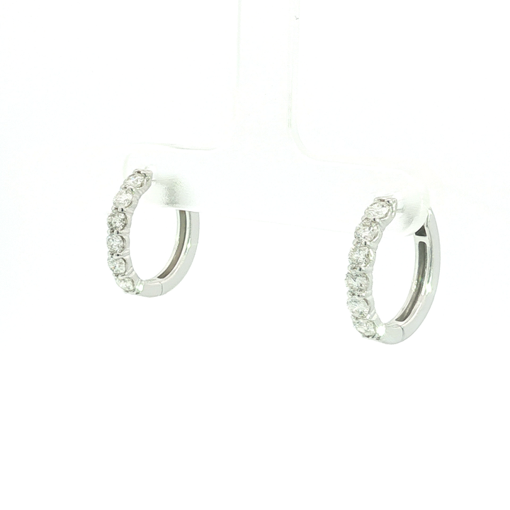 DIAMOND HOOP EARRING