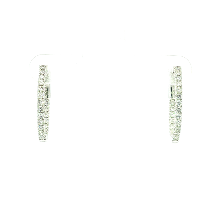 DIAMOND HOOP EARRING