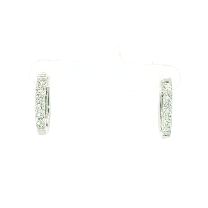 DIAMOND HOOP EARRING