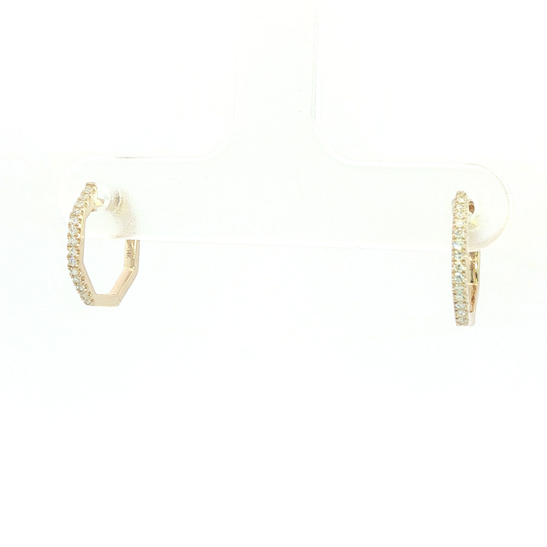 DIAMOND HOOP EARRING