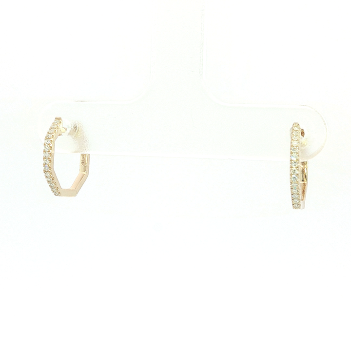 DIAMOND HOOP EARRING