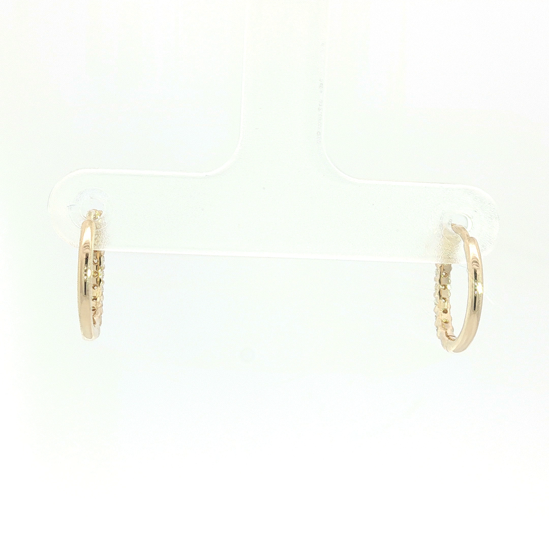 DIAMOND HOOP EARRING