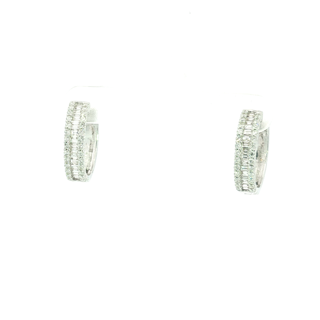 DIAMOND HOOP EARRING