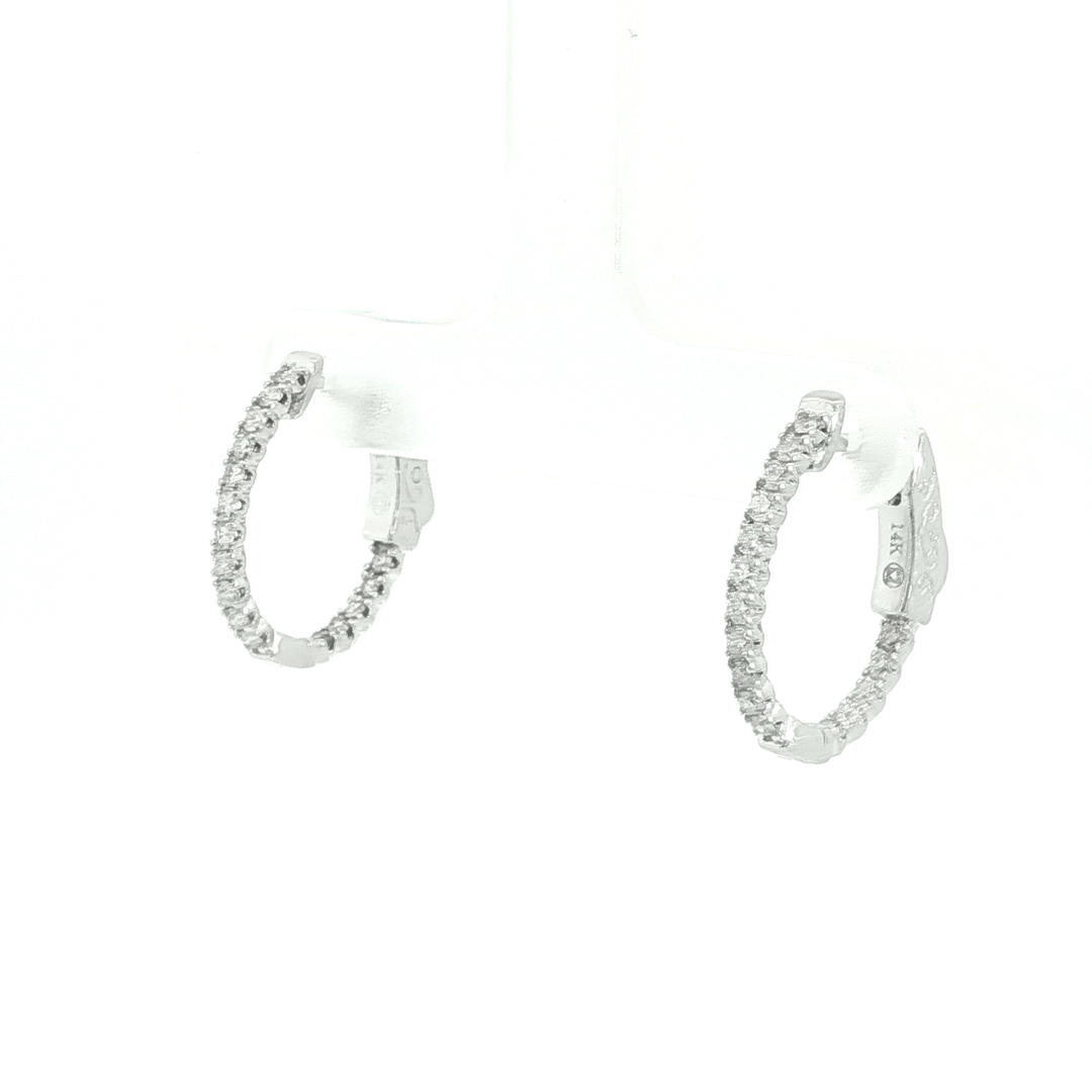 DIAMOND HOOP EARRING