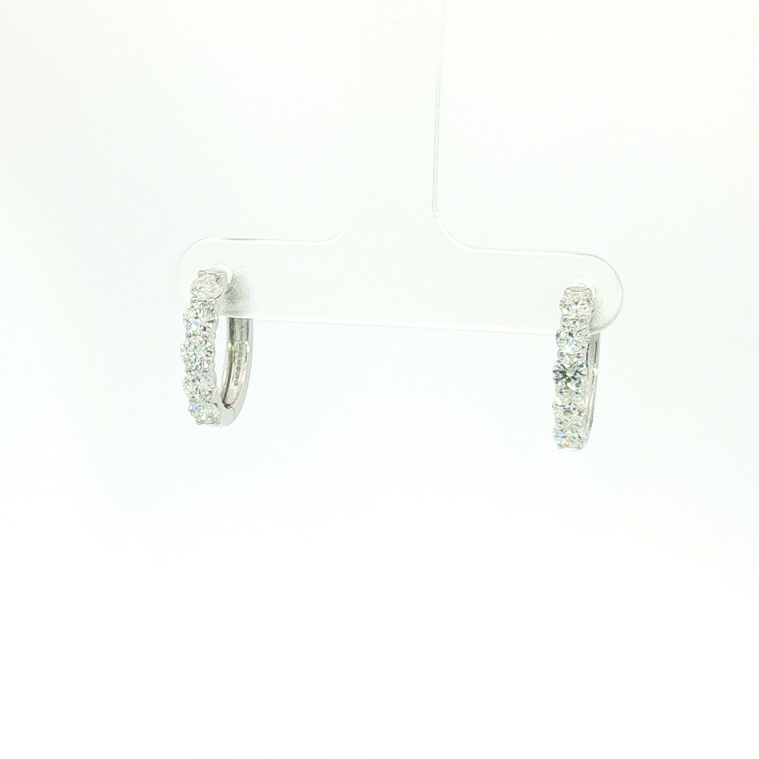 DIAMOND HOOP EARRING