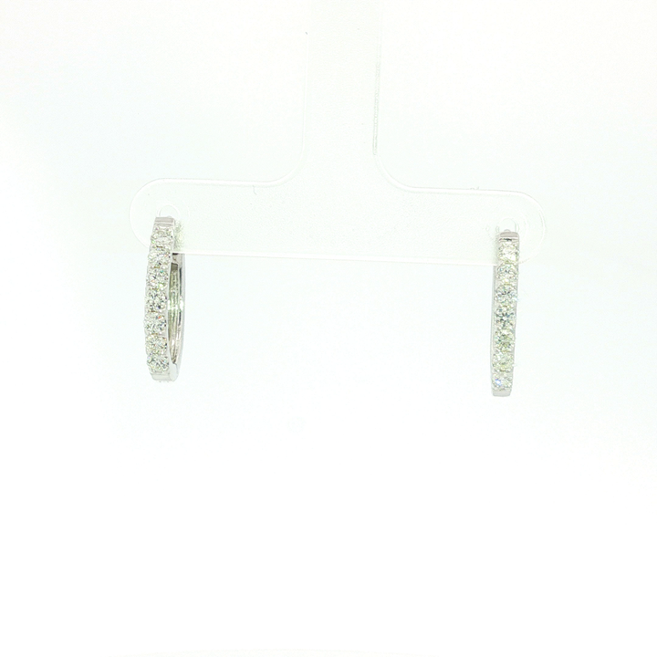 DIAMOND HOOP EARRING