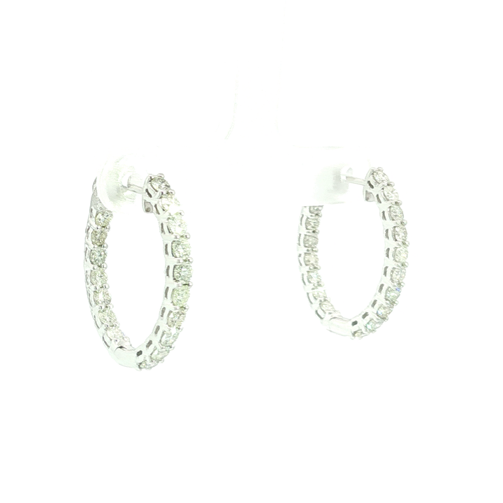 DIAMOND HOOP EARRING
