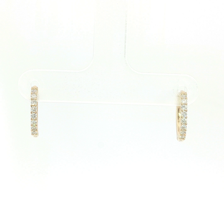 DIAMOND HOOP EARRING