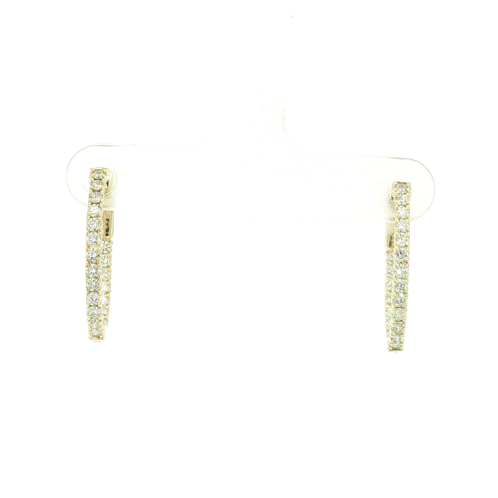 DIAMOND HOOP EARRING
