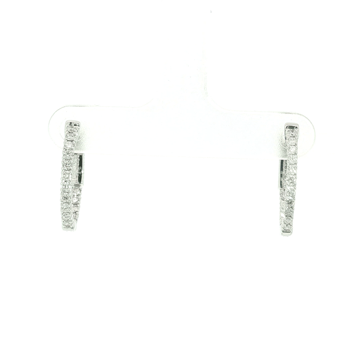 DIAMOND HOOP EARRING