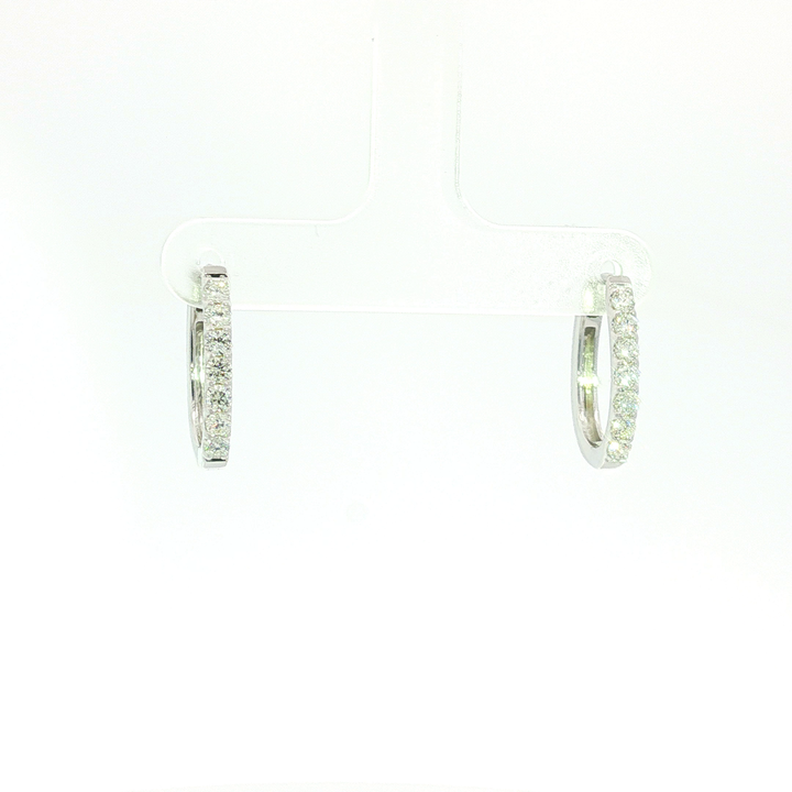 DIAMOND HOOP EARRING