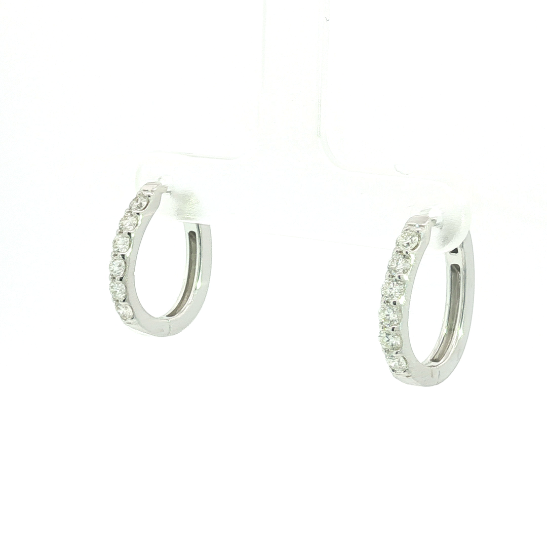 DIAMOND HOOP EARRING