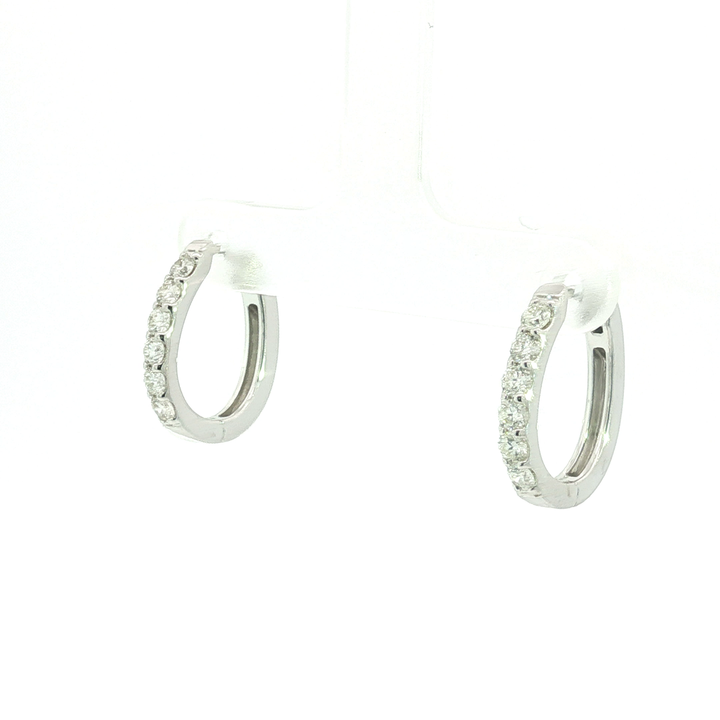 DIAMOND HOOP EARRING
