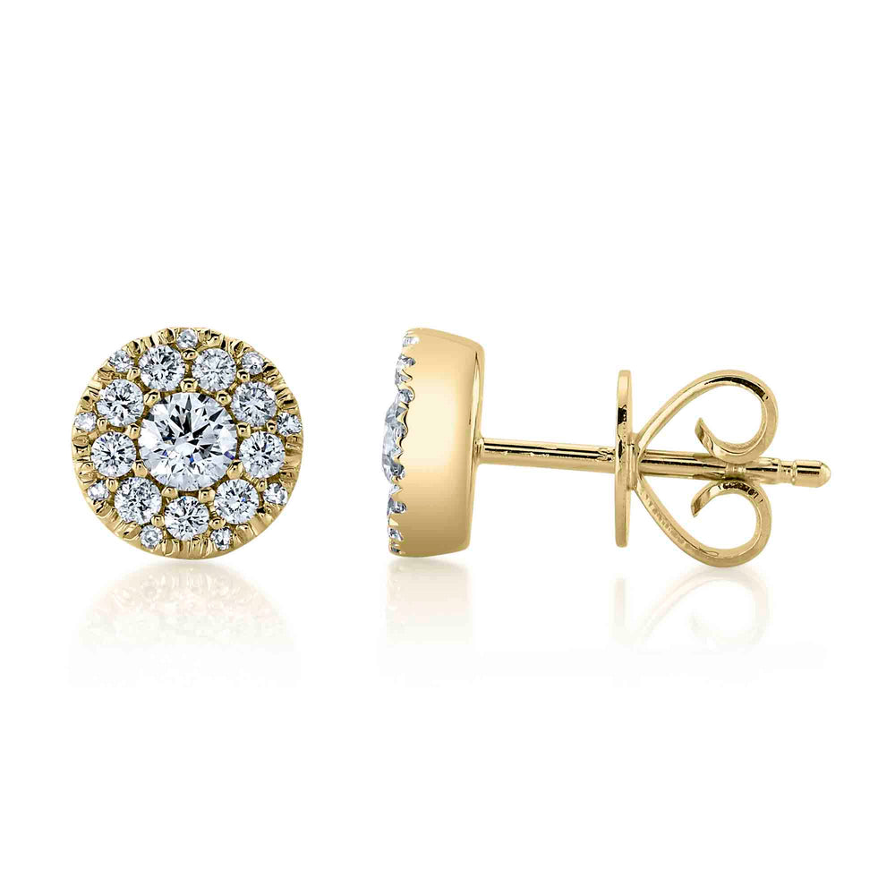 SC22008053 14K Yellow Gold Stud Earrings from the Bella Riva