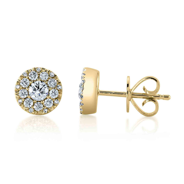SC22008053 14K Yellow Gold Stud Earrings from the Bella Riva
