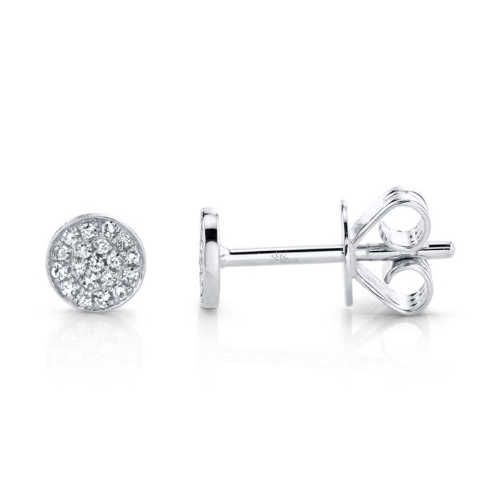 SC55001138 14K White Gold Stud Earrings from the Kate Collection