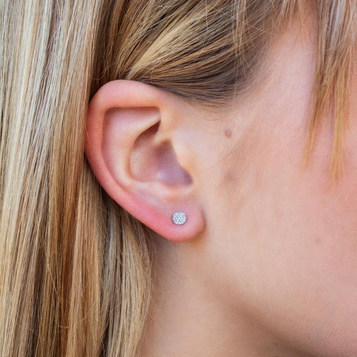 SC55001138 14K White Gold Stud Earrings from the Kate Collection