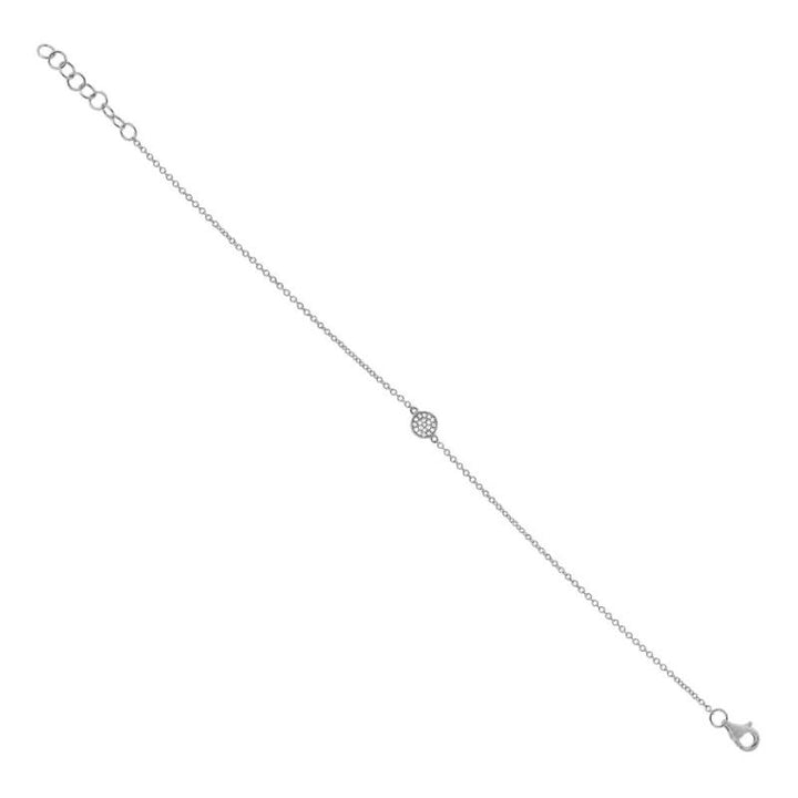 SC55002641 14K White Gold Chain Bracelet from the Kate Collection