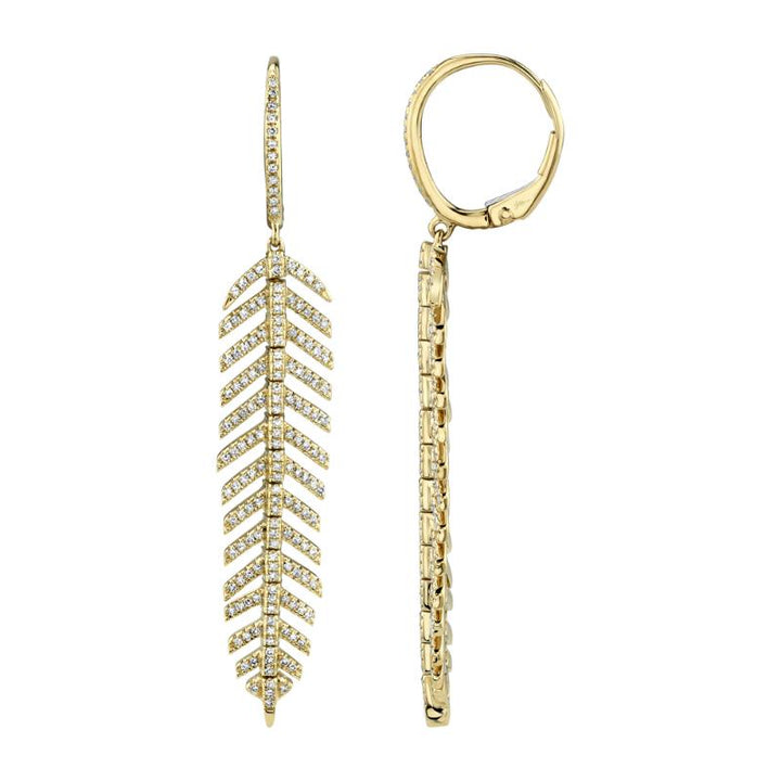 SC55004558V2 14K Yellow Gold Drop Earrings from the Kate Collection