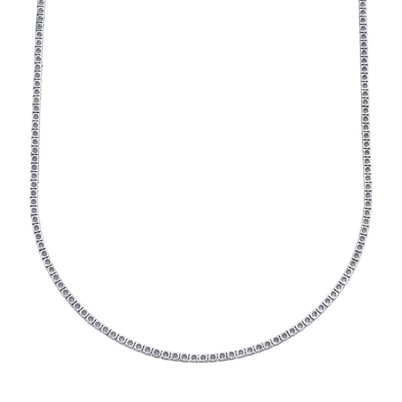 SC55004959Z16 14K White Gold Tennis Necklace from the Stella Collection