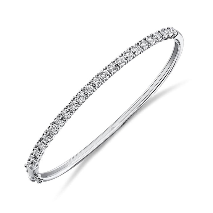 SC55004962ZS 14K White Gold Bangle Bracelet from the Stella Collection
