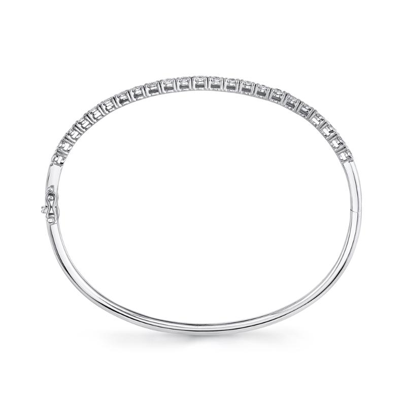SC55004962ZS 14K White Gold Bangle Bracelet from the Stella Collection