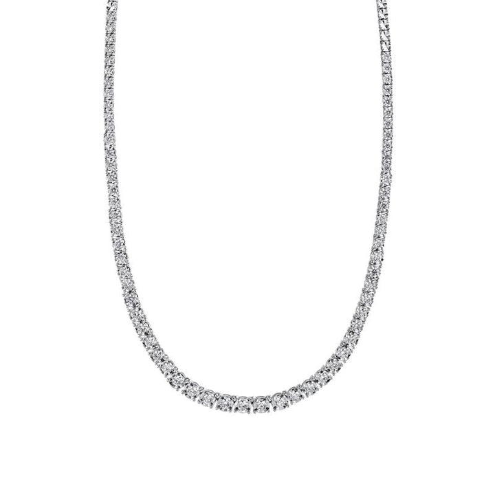 SC55005140 14K White Gold Tennis Necklace from the Stella Collection