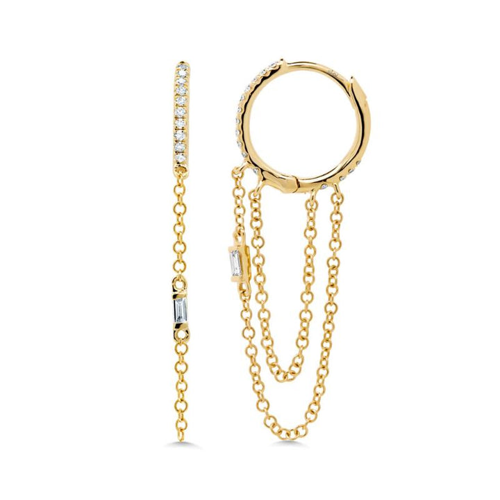 SC55005964 14K Yellow Gold Huggie Earrings from the Kate Collection
