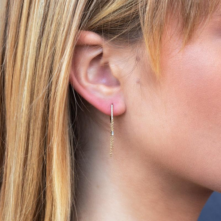 SC55005964 14K Yellow Gold Huggie Earrings from the Kate Collection