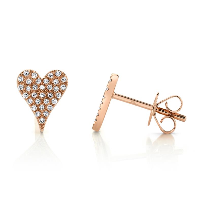 SC55006930 14K Pink Gold Stud Earrings from the Kate Collection