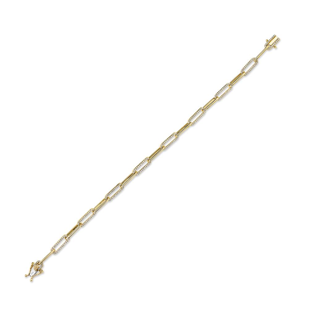 SC55008688 14K Yellow Gold Link Bracelet from the Kate Collection