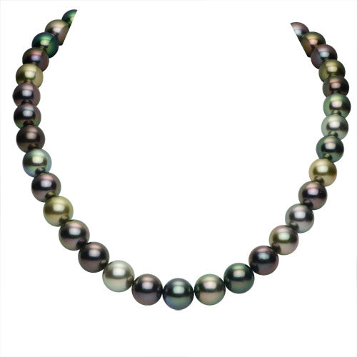 14KT White Gold Tahitian Pearl Necklace