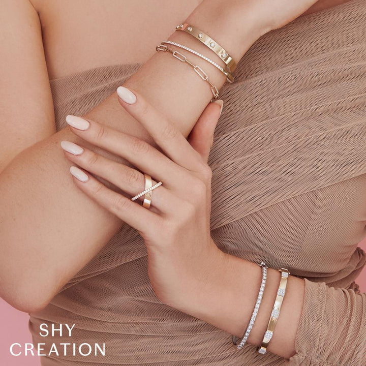SC55020133ZS 14K Yellow Gold Bangle Bracelet from the Kate Collection