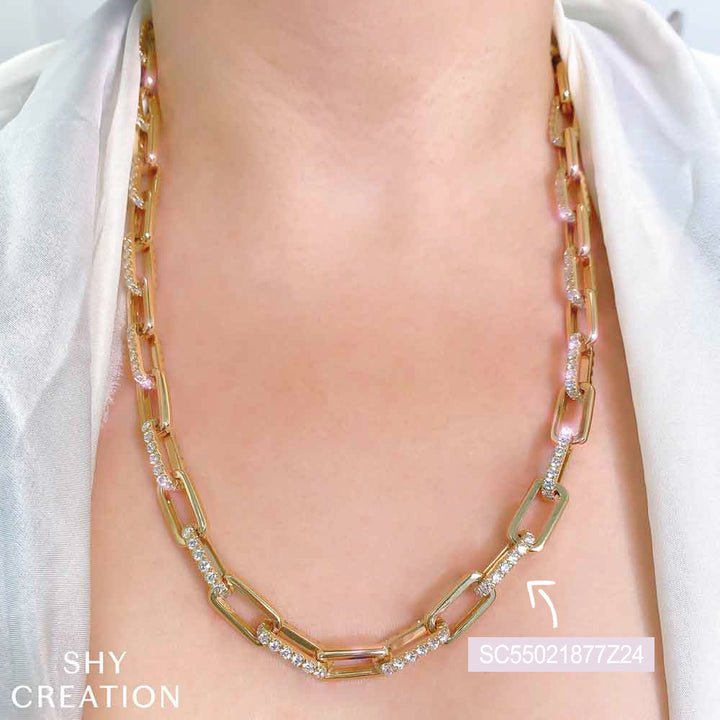 SC55021878Z18 14K Yellow Gold Link Necklace from the Kate Collection