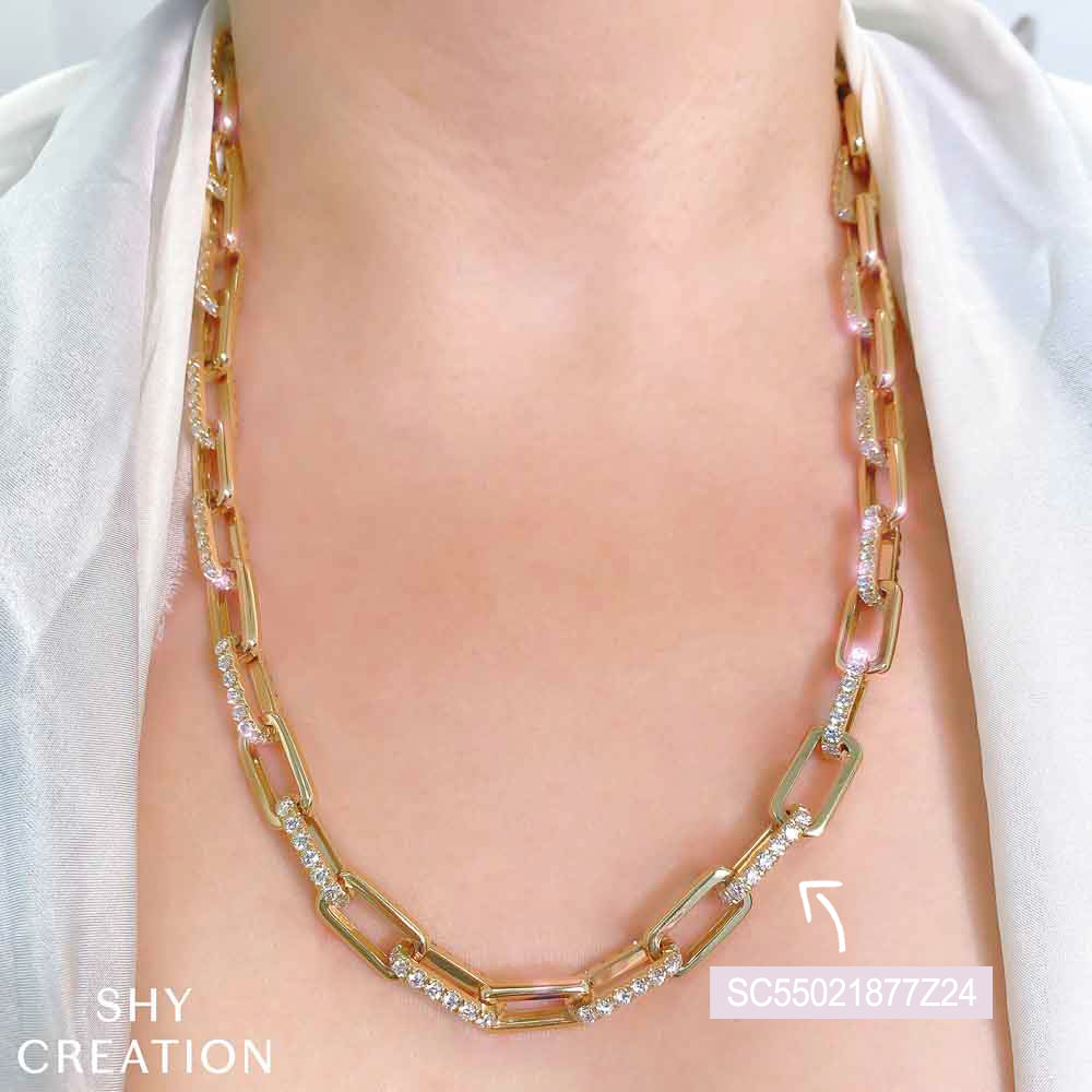 SC55021878Z18 14K Yellow Gold Link Necklace from the Kate Collection