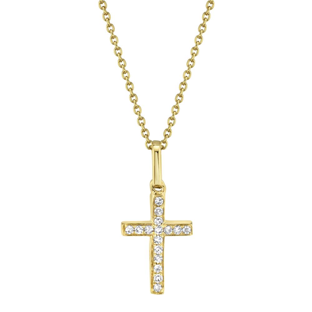 DIAMOND CROSS NECKLACE