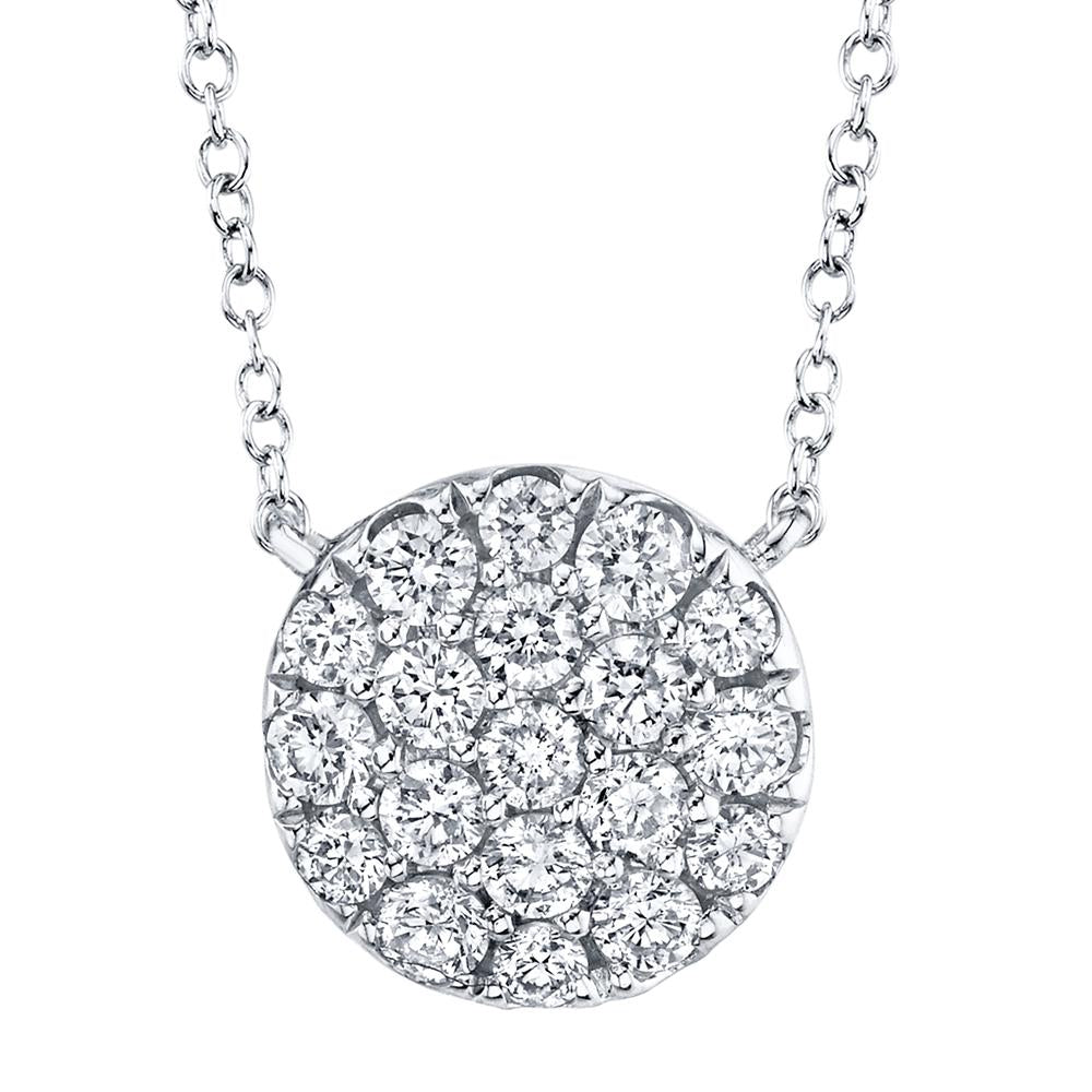 DIAMOND PAVE CIRCLE NECKLACE