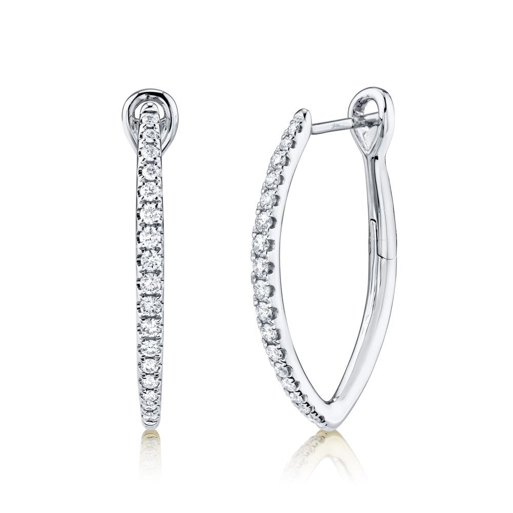 DIAMOND HOOP EARRING