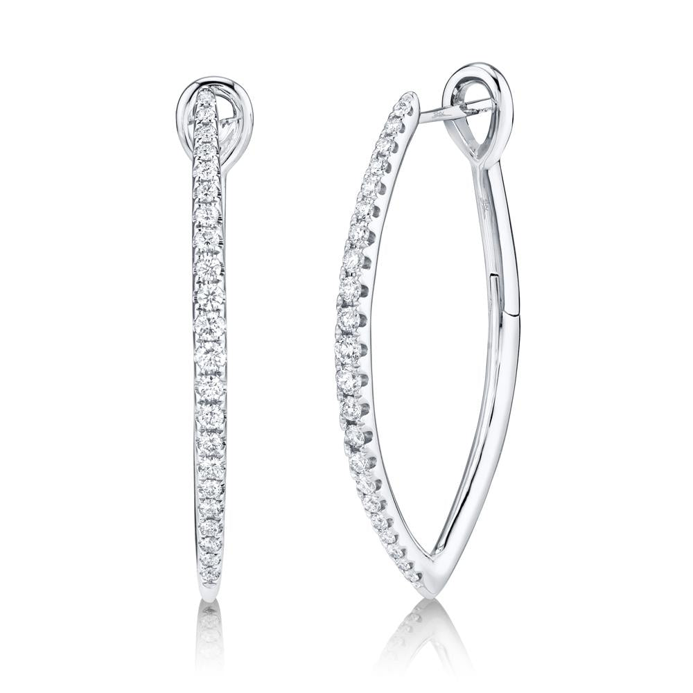 DIAMOND HOOP EARRING